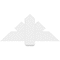 Ekena Millwork Kennewick Architectural Grade PVC Gable Bracket, 36"W x 16 1/2"H x 2"D x 6"F, 11/12 Pitch GBP036X17X0206KEN00 - alternate 4